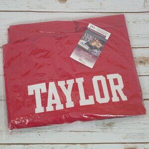 Signed Autographed JSA Certified Taylor Football Jersey XL Red